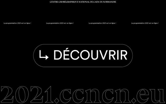 Centre chorégraphique national de Caen website preview