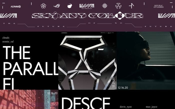 SKY ANY COLOUR website preview