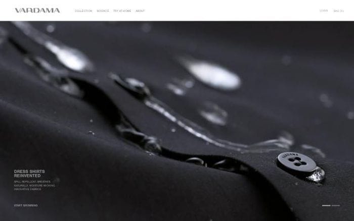 Vardama website preview