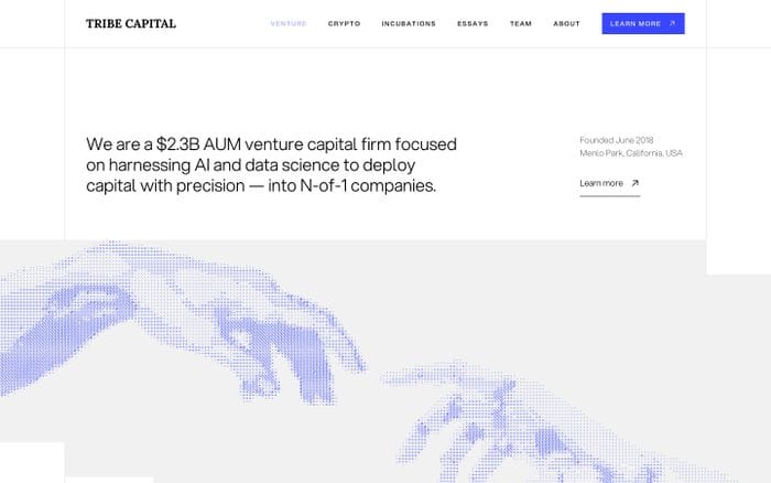 Tribe Capital website preview
