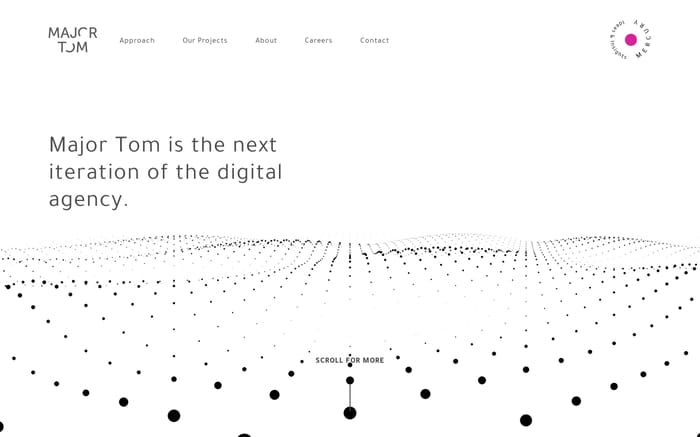 Major Tom website preview