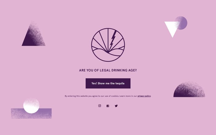 El Rayo tequila website preview