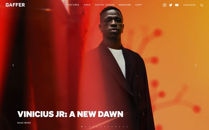 Gaffer website preview