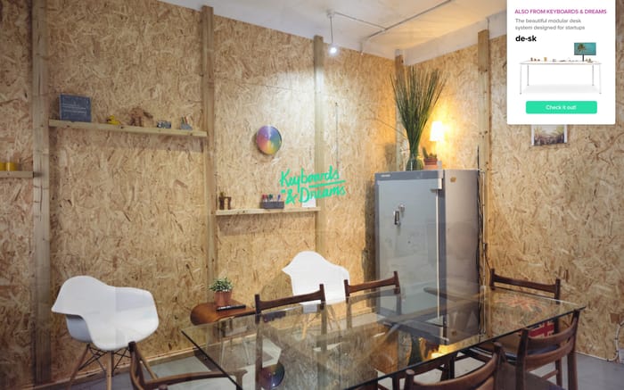 Keyboards & Dreams - London office space & co-working website preview