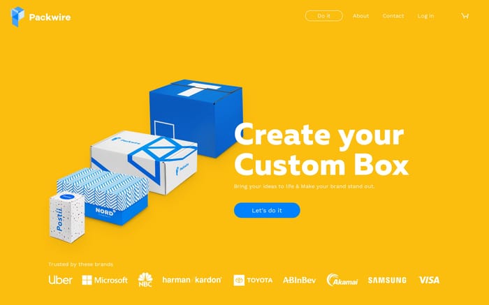 Packwire website preview