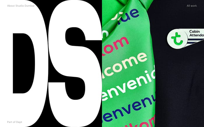 Studio Dumbar website preview
