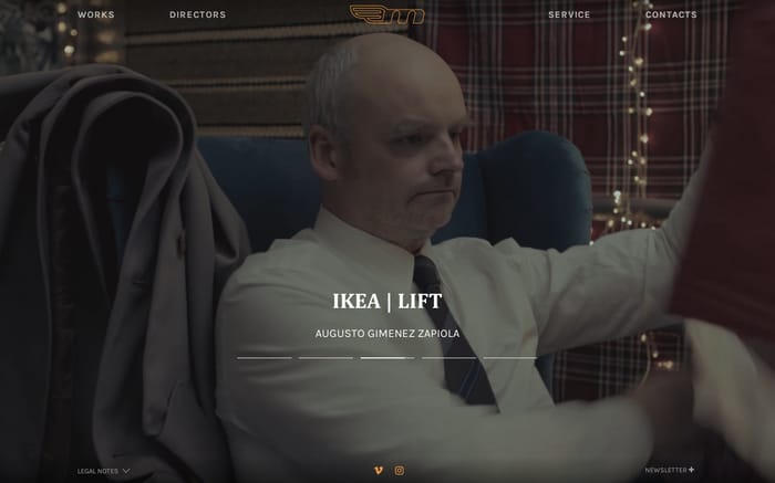 Mercurio Cinematografica website preview
