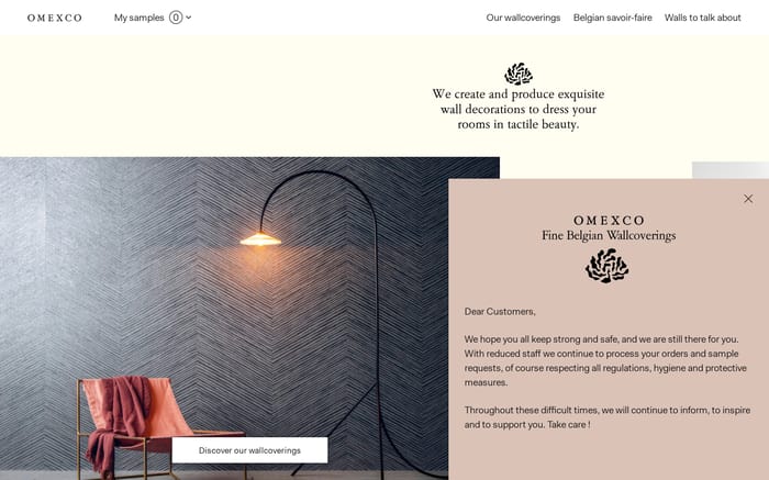 Omexco website preview