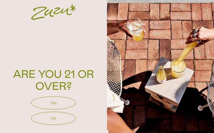 Drink Zuzu website preview