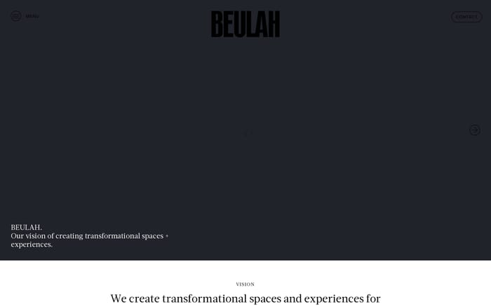 Beulah website preview