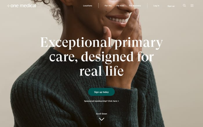 One Medical website preview