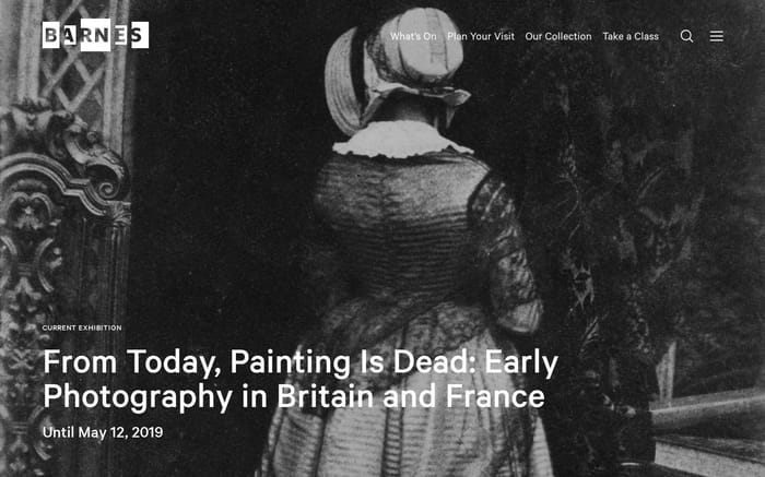 Barnes foundation website preview