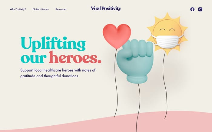 Viral Positivity | Spread the Love website preview
