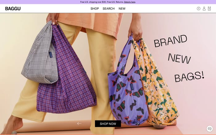 Baggu website preview
