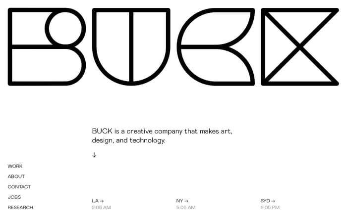 Buck website preview