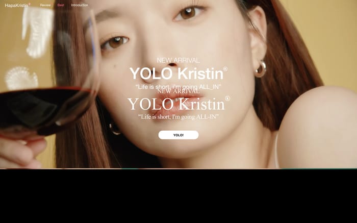 HapaKristin website preview