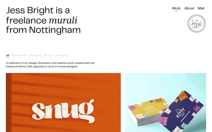 Jess Bright website preview