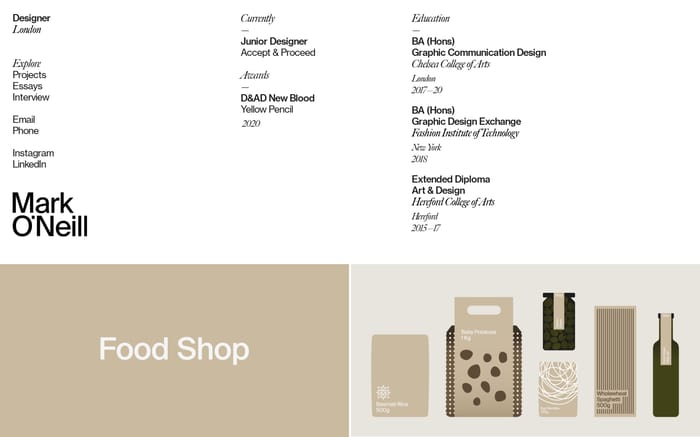 Mark O'Neill website preview