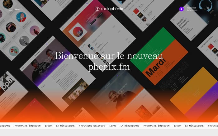 Radio Phénix website preview