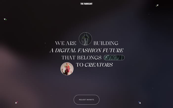 The Fabricant website preview