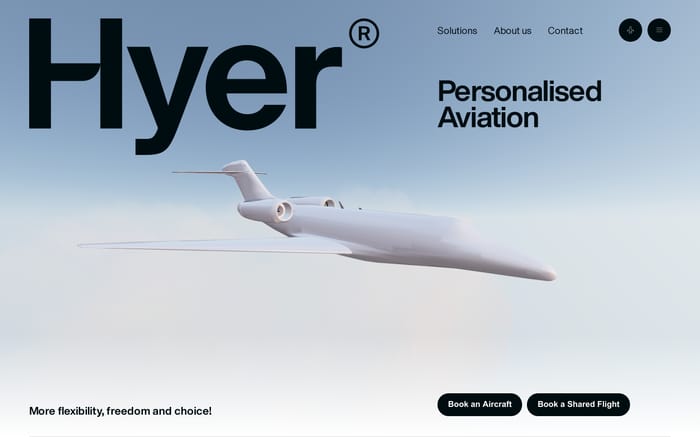 Hyer website preview