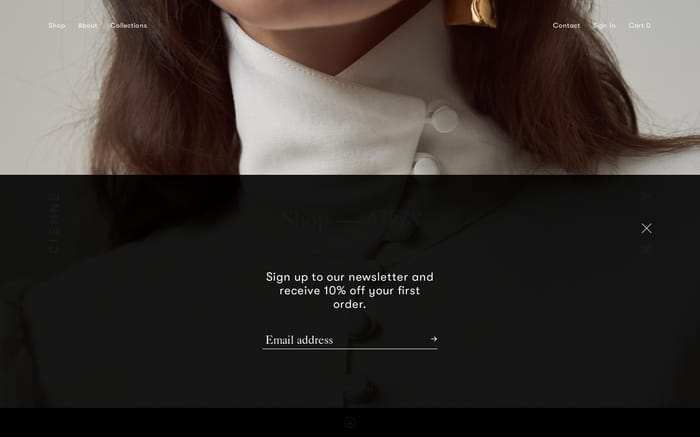 Cienne - Official Site | Designer Women's Clothing website preview