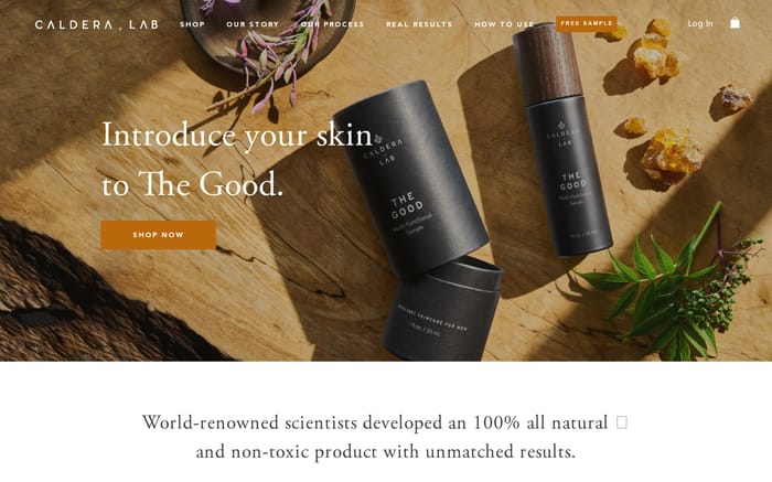 Caldera + La website preview