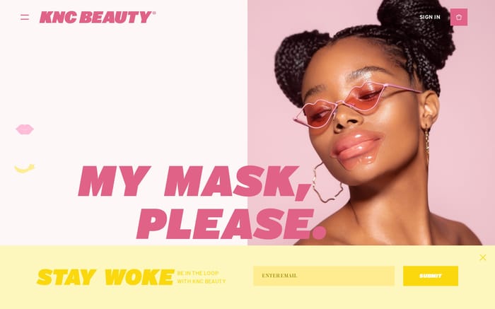 KNC Beauty website preview