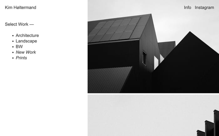 Kim Høltermand website preview
