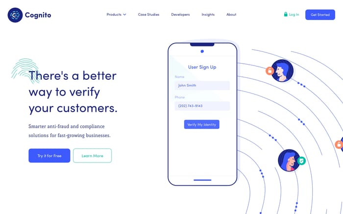 Cognito website preview