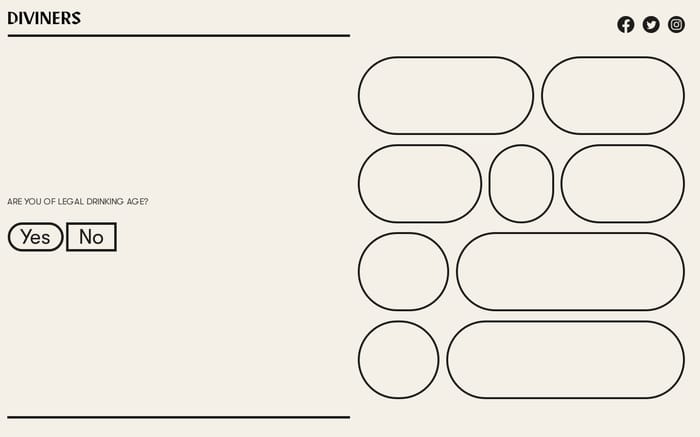 Diviners Distillery website preview