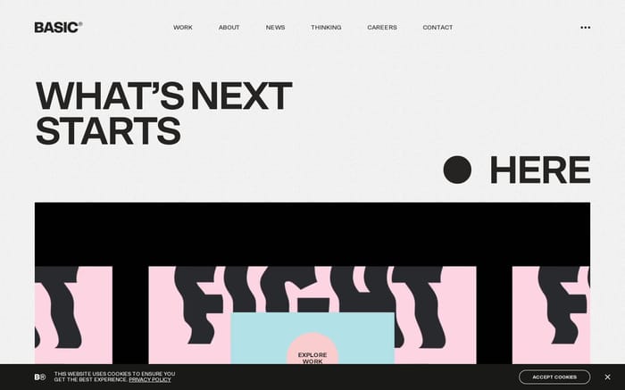 Basic agency website preview