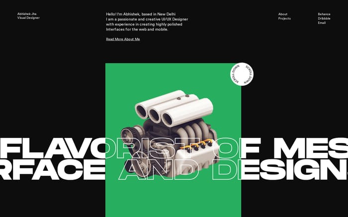 Abhishek Jha website preview