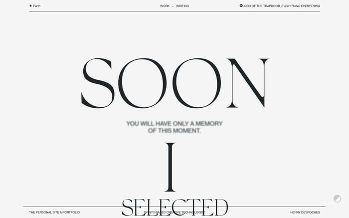 Henry Desroches website preview