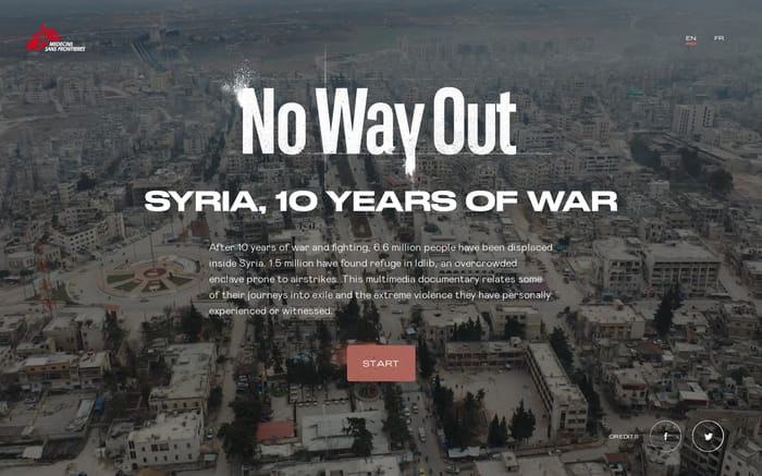 Syria 10 years of war website preview