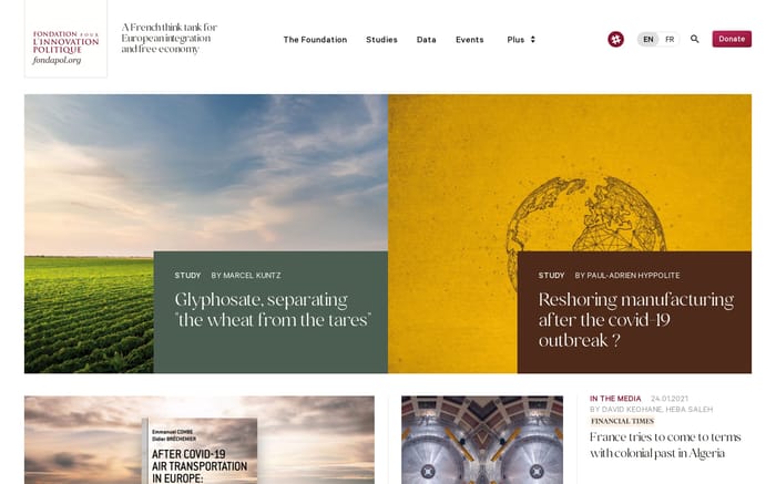 Fondapol website preview