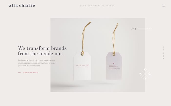 Alfa Charlie website preview