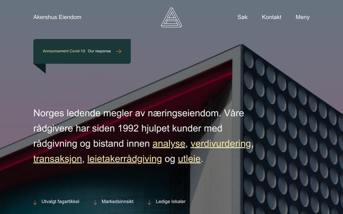 Akershus Eiendom website preview