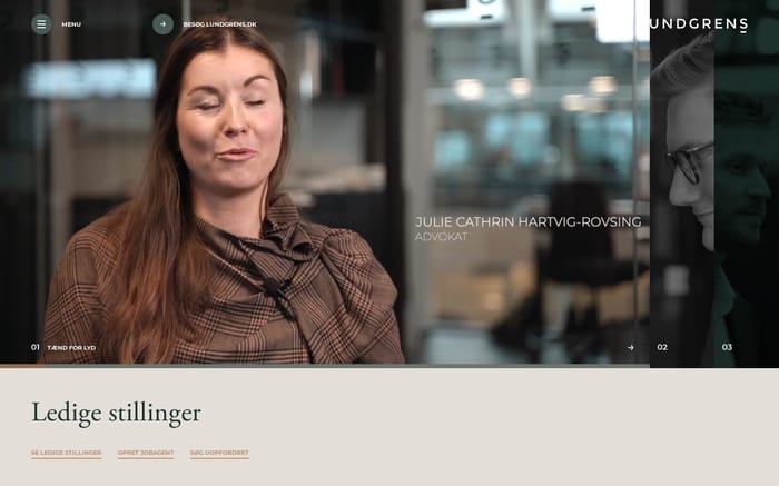 Karriere at Lundgrens website preview