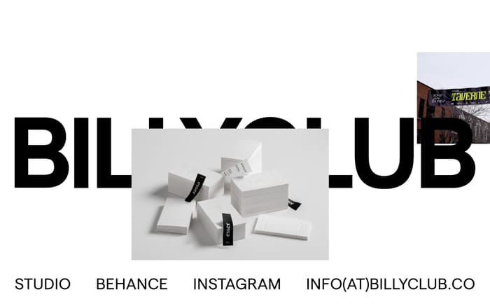 Billyclub website preview