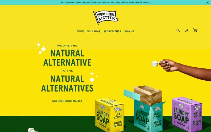 Ingredients Matter website preview