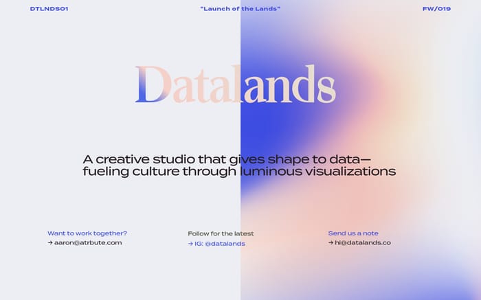 Datalands website preview