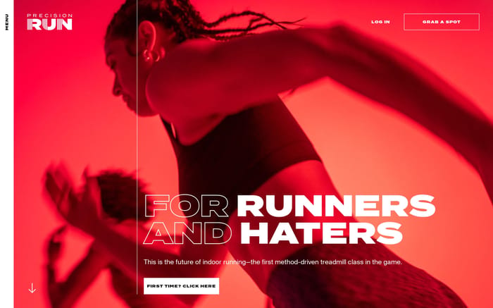 Precision run website preview