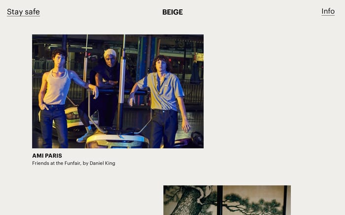 Beige website preview