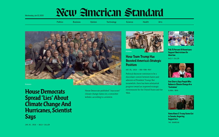 New American standard website preview