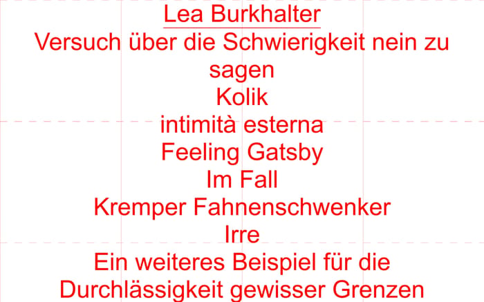 Lea Burkhalter website preview