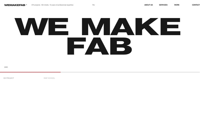 We Make Fab website preview