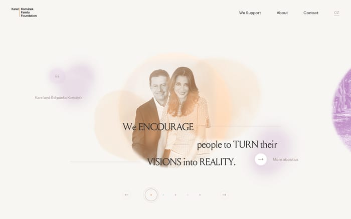 Karel Komárek family foundation website preview