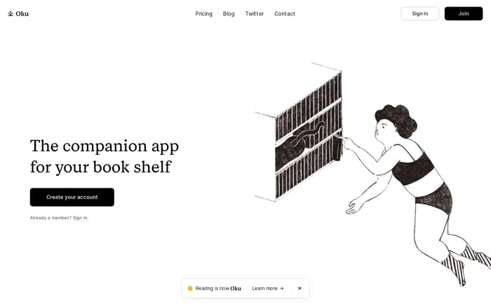 Oku website preview