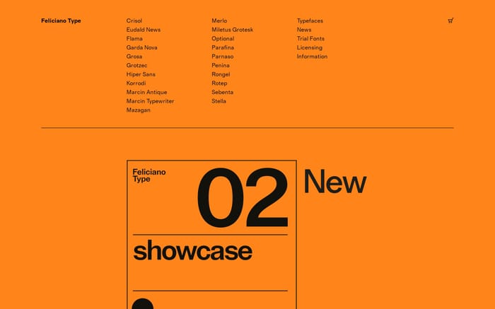 Feliciano Type website preview